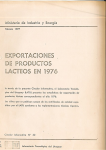 Exportaciones de productos lácteos en 1976