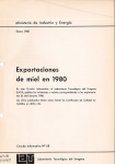 Exportaciones de miel en 1980