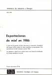 Exportaciones de miel en 1986