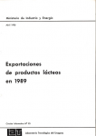 Exportaciones de productos lácteos en 1989