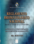 Reglamento Bromatológico Nacional Decreto 315/994 de fecha 05/07/1994