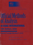 Official methods of analysis of AOAC International